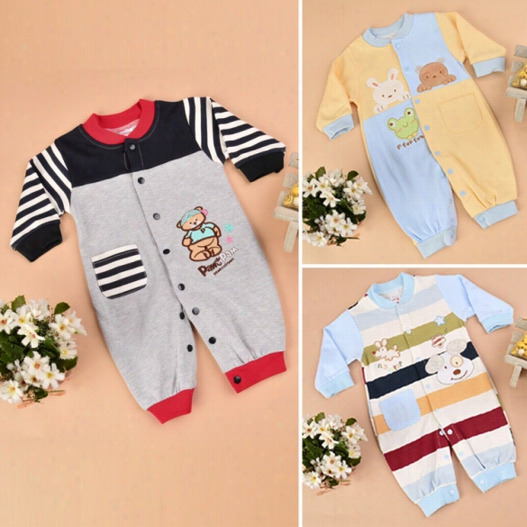 New Kids Wear Boy Girls Coverall Jumpsuit Ro Mper Baby One Piece Bodysuit Sleep Suit