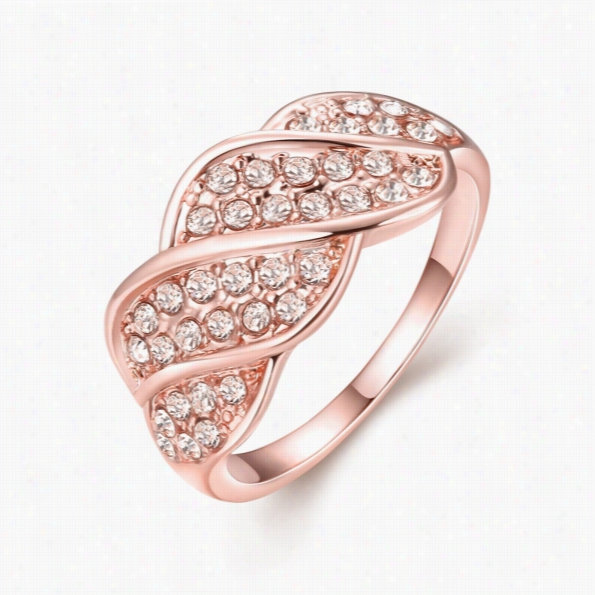 R022-8 Wholesale High Quality Nicjle Free Antiallergic New Fashion  Jewelry K Gold Plated Ring