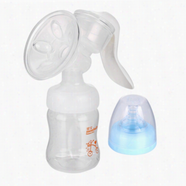 Strong Manual Comfort Massage Breast Pump Baby Milk Bottle Ni Pple Bpa-free