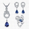 S091-D Fashion Popular 925 Silver Plated Jewelry Sets For Sale Free Shipping