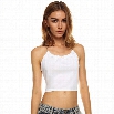 Stylish Lady Sexy Women's Halter Backless Crop Tops Vest Waistcoat Camisole White