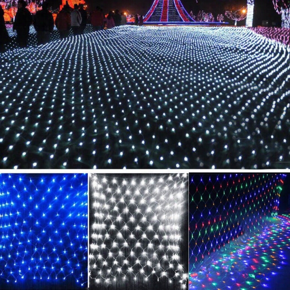 2m X 2m 144leds Led Net Light Fairy Lights Christmas Xmas Party Wedding Eu Plg