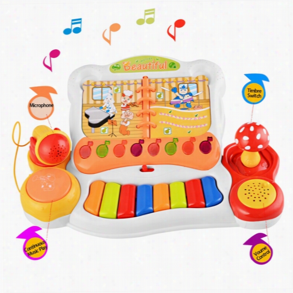 Arshiner Kids Children Fun Musical Keyboard Play Piano With Microphone