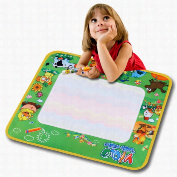 Children Kid Boy Girl Toy Multic Olor Writimg Cloth Mat With A Pen To Fill In Water