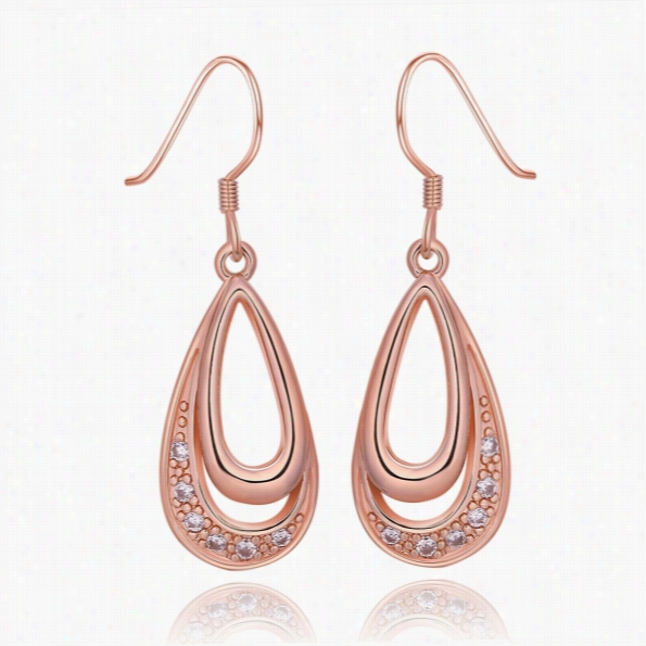 E985-cwholesale Nickle Free Antiallergic 18k Real Gold Plated Earringsfor Womennew Fashion Jewelry