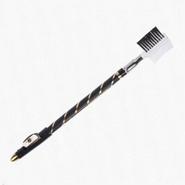 Fashion Black Color Eye Liner Eyebrow Brus H Shadow Eyelinner Pencil Pen Cosmetic Makeup