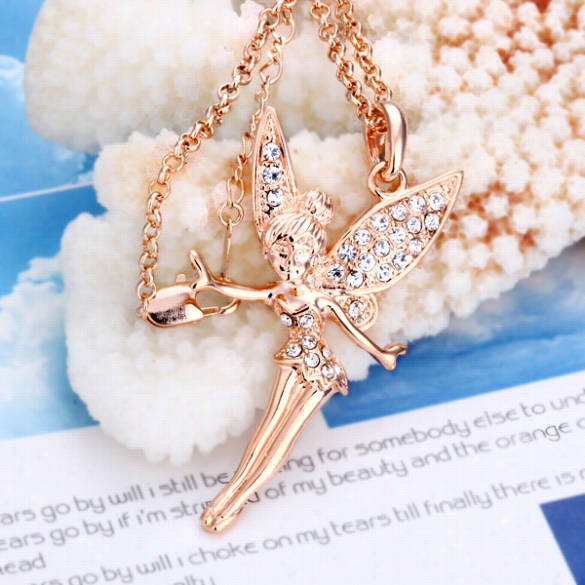 N011 Wholesale Nickle Free Antiallergic Rose Gold Plated Necklace Pendants Recent Fashion Jewelry For Wmeon Free Shipping