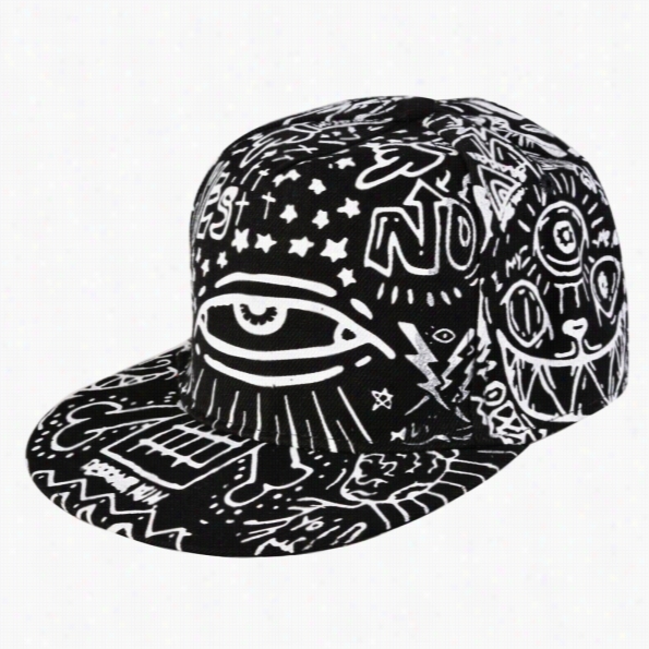 New Fashion Canvas Unisex Hiip-hop Style Night Visual Hat Adjustable Baseball Casual Cap