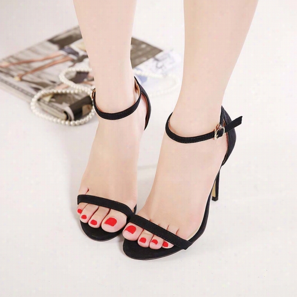 New Fashion Sexy Women Ih Hee Sandals Stilettos Shoes Ankle Strap Party Evening Shoees