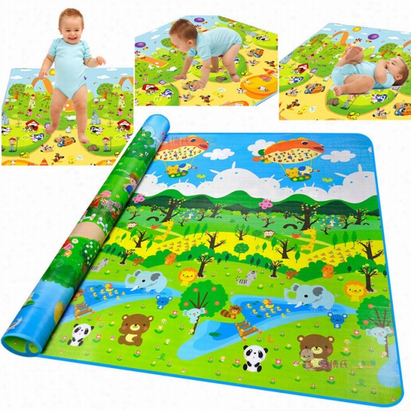 New Thickness Baby Crrawling Mat Baby Crawling Pad"game Mat Forest Pattern