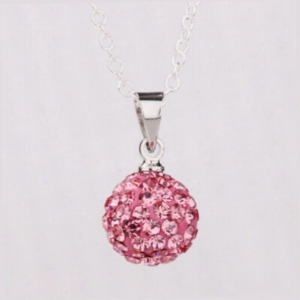 P001mix Color!free Shipping Fashion Sambaala Necklace,pendant Necklace Crystal Silver Jewelry For Women Christmas Gift