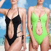 Best Sale Stylish Lady Women New Fashion Sexy Backless Bandage Hollow Out One Piece Swimwear Bikini