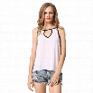 New Stylish Ladies Women Casual Chiffon V Neck Spaghetti Strap Sleeveless Blouse Tops