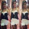 New Women's Ladies Lace Collar Chiffon Sleeveless Tops Blouse T-shirt