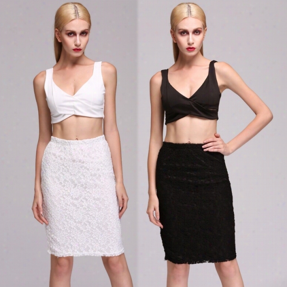 Woemn's Bra Crop Tops And Skirt Clothing Set Sexy Two-piece Bodycon Skirt% Sexy Top Hot!!!