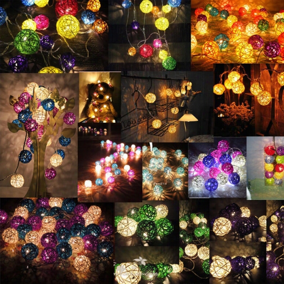 16 Bal Faiiry Srrng Lights Party Patio Holiday Wedding Bedroom Decor (eu Plug)