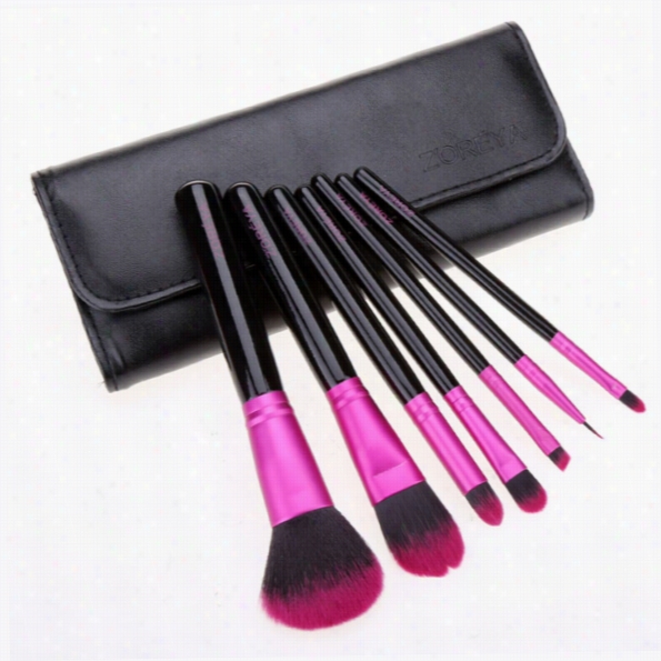 7pcs Makeup Brrush Professional Cosmetic Make Up Brush With Holder Bag