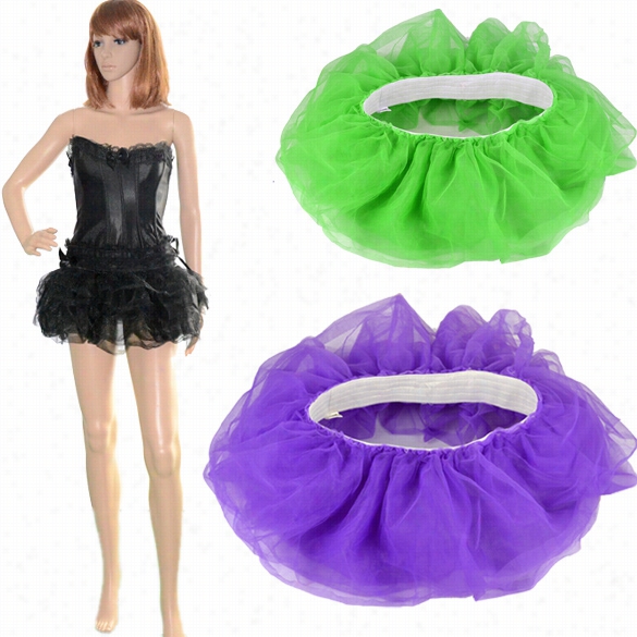 Ballet Rave Tutu Tulle 10 Layer Mini Dandle Skirt Lingerie Party Dress