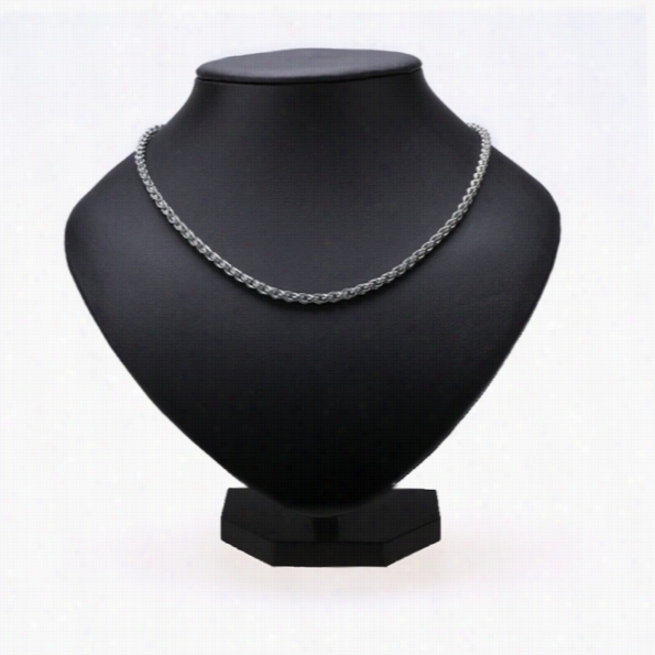 High Quality New Gift Fashion Unisex Tsainless Steel Roppe Chain Necklace