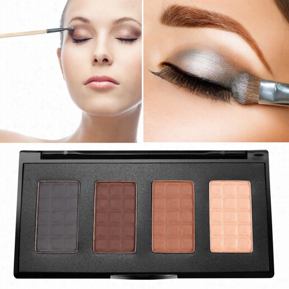 Kisssemoji 4 Hue Trendy Makeup Yebrow Powder Makeup  Palette Cosmetic Palette Eye Brow