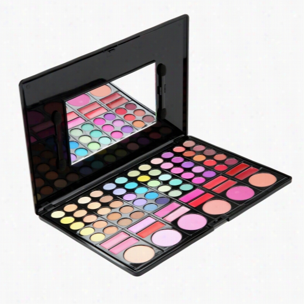 Kissemoji 78 Color Eyeshadow Palette Cosmetic Professional Makeup Kit With Blushlp Gloss And Highlighters And Bronzers