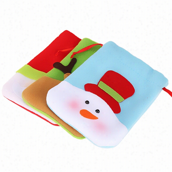 New Christtmas Snowman Decorations Holiday Decor Wedding Candy  Case Bag