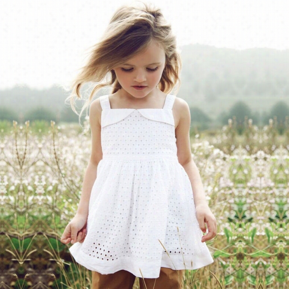 New Fashion Kids  Children Girl's Wear Sleeveless Dress Short Dress