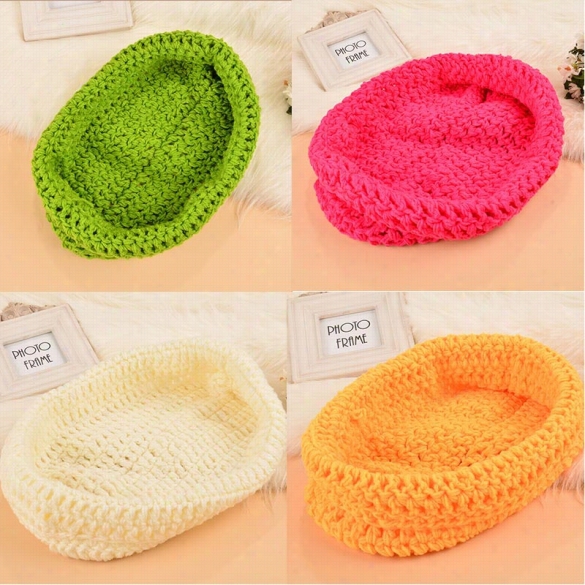 New  Photography Prop Costume Hand-made Knit Crochet Babe Baby Sleeping Bag