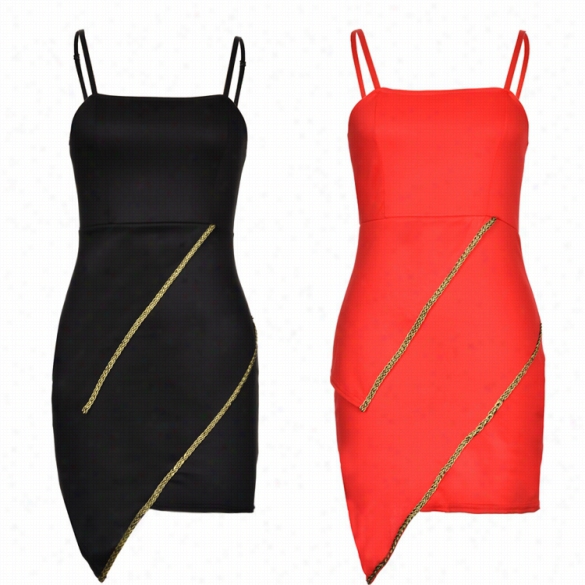 New Stylish Laddy Women's Fashion Strap Sleevelesss Sexy Slim Dress