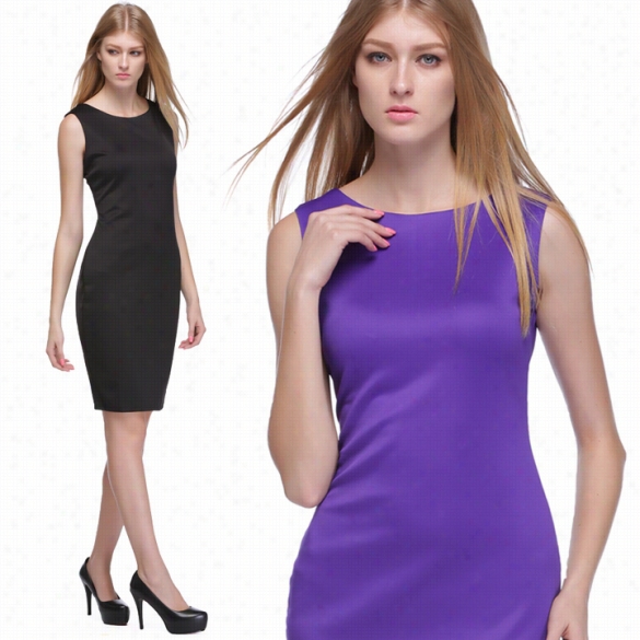 New Womenn's Shift Formal Business Office Zipper Party Bodycon Pencil Dress