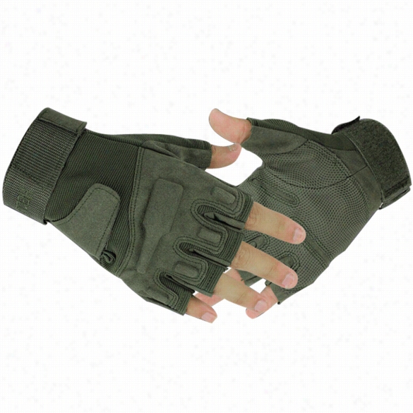 Outdoor Sporst Fingerless Military Tactical Hunting Ridding Game Gloves