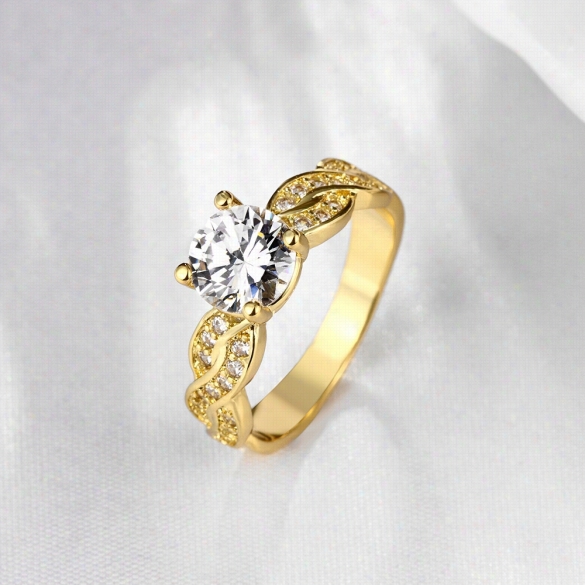 R005-8 Wholesale Hig  Quality Nickle Free Antiallergic New Form Jewelry  Kgold Plated Ring