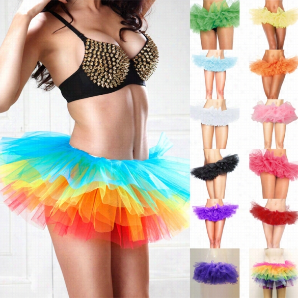 Sexy Girl's Woman Short Dance Gauze Tieredfashion Tutu Mibi Skirt