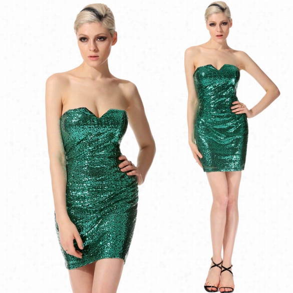 Stylish Lady Women's Fashion Sexy Off-sh Oulder Blig Sequins Bodycon D Rss