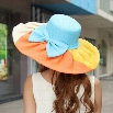 Fashion Women And Girls Summer Bohemian Casual Bowknot Straw Wide Brim Beach Sun Hats