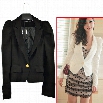 New Women's Elegant Casual One Button Back Blazer Jacket Outerwear Small Suit Coat