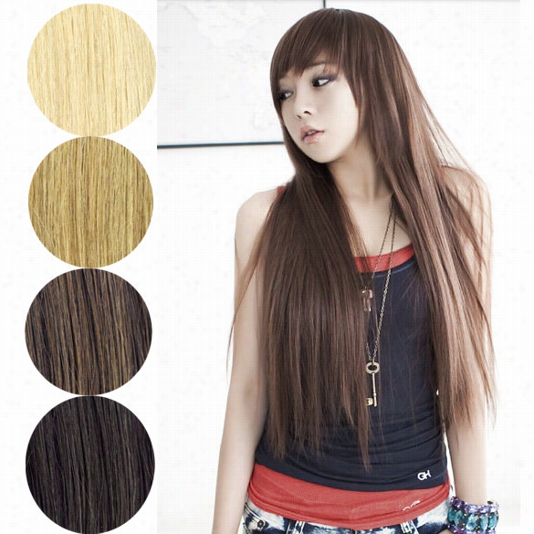 50pcs Women's Girls Pre-bonded Nail V-tip Remy Real Human Hair Extensions