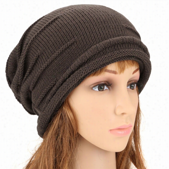 Angvns Fashion Unisex Elastics Warm Crochet Knit Beanie Hat Ski At Oversize D Cap