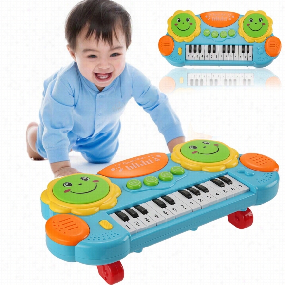 Arshiner Baby Kids Educational Develpoment Music Instrument Toy Battery Electronic Organ Keyboard Hand Bea Tpat Drum Piano