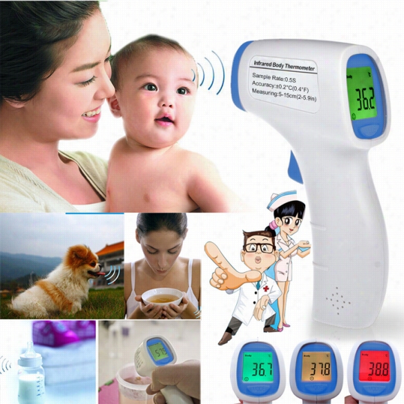 Backlight Multi-function Digital Non-contact Infrared Forehead Body Thermometer