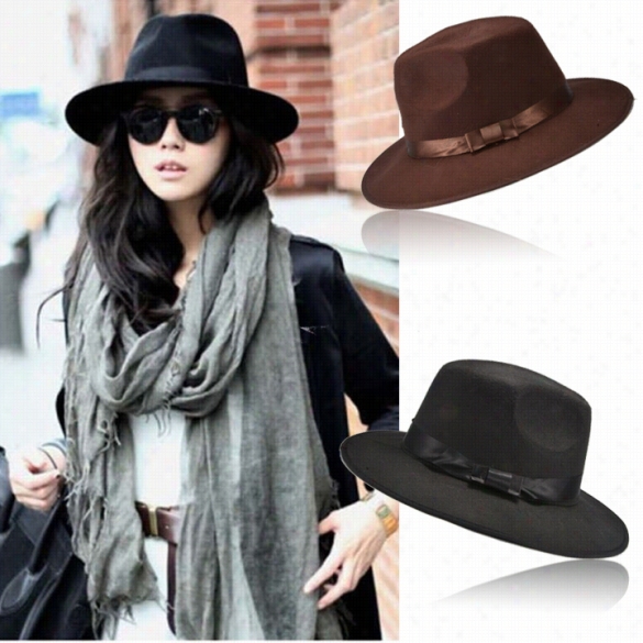 Fashion New Unisex Retro Style Blower Jazz Cardinal's Office Trilby Cap Fedora Style Hats