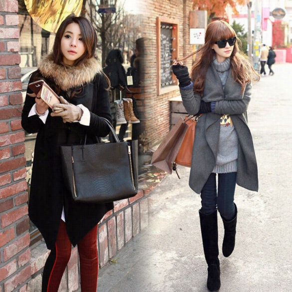 High Quality Fashion Woolen Coat Lady Cape Shawl Ladies Wrap Jacket Poncho