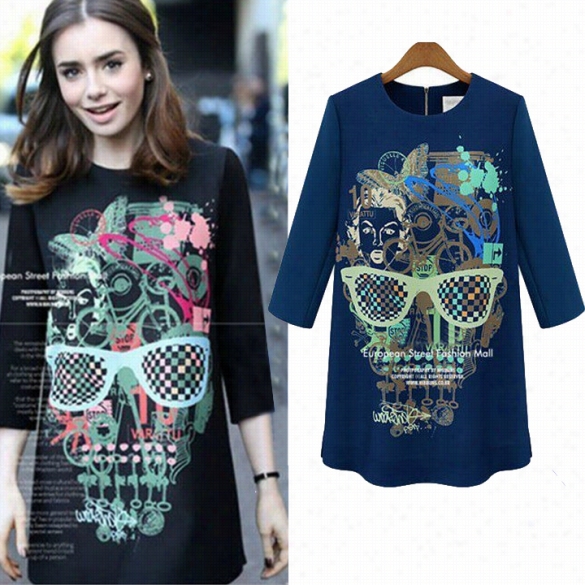 Hot Autumn Floral Printed  Long Sleeve Women Ladies T Shirt Tops Bottoming