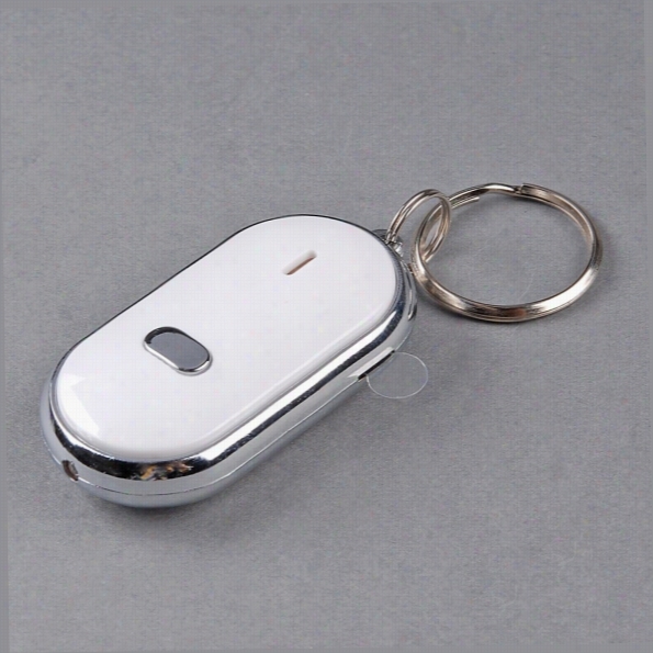 Led Key Finder Locator Find Lost Chia Keychain Whistle Sound Control Reminder