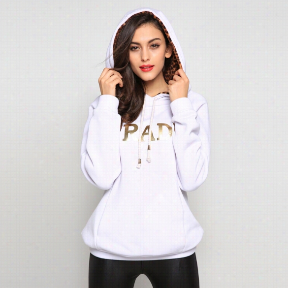 Meaneor Autumn Fall Winter Stylish Ladies Women Long Sleeve Loose Hoodie Pullover