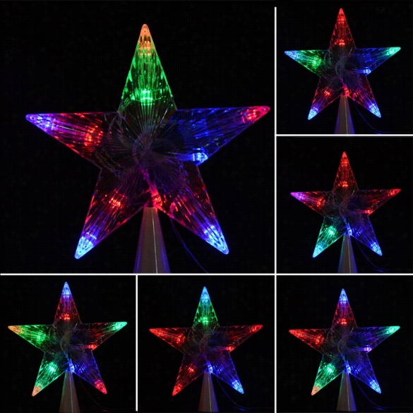 New Arrval Led Indoor Outdoor Festival Tree Topper Star Lights Lamp Decoration