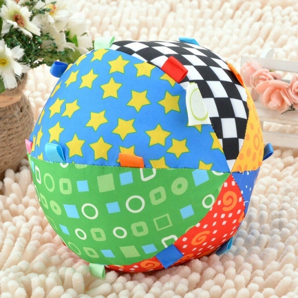 New Baby Infant's Colorful Toy  Bbell Ring  Ball Educational Sensory Sport Ball