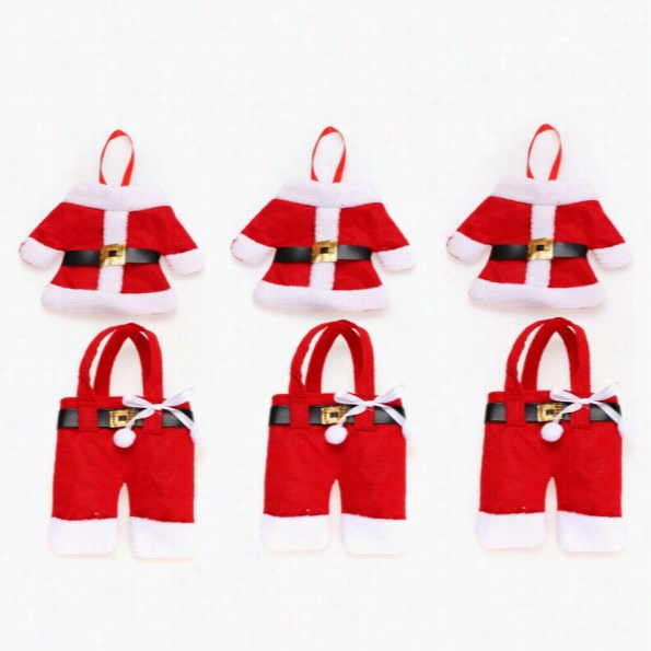 New Hristmas Decration Cutler Ytool Covers Festival Atmoshere Ornament Clothes Shape Collection Of 6pcs