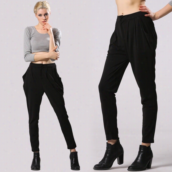 New Fashion Lady Women's Stretch Casual Harem Pants Loose Trouser