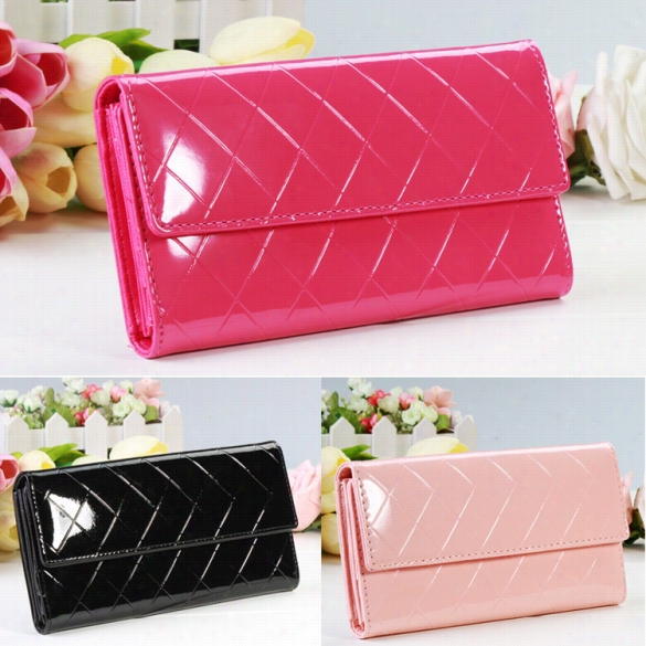 New Fashion Women Fashion Button Clutch Purse Lady Long Purse Wallet